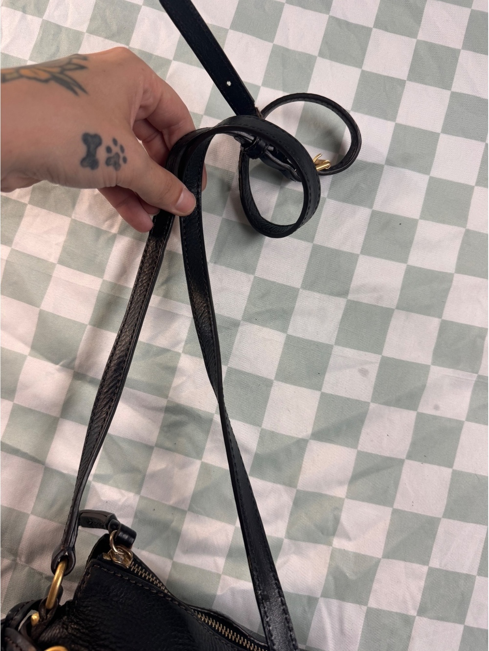 Dooney & Bourke Black Pebbled Leather Crossbody Bag - Picture 7 of 11